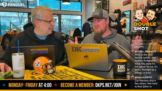 DK’s Double Shot of Steelers: Aaron speaks ... and stalls? taken in Downtown (Videos)